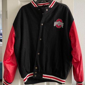 Ohio State leather varsity jacket by Steve & Barry's Size L